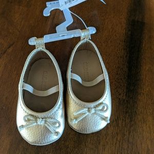Gold baby shoes *free shipping*